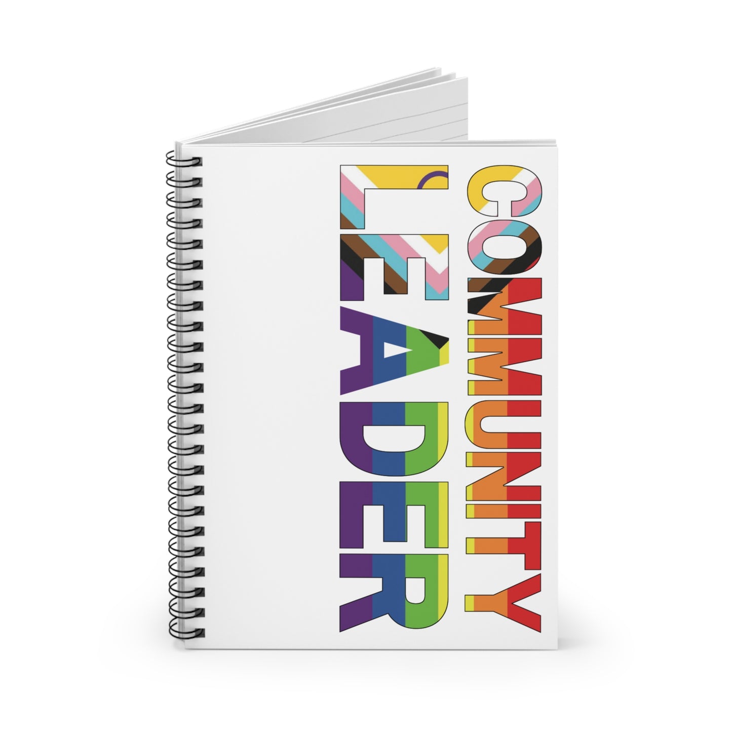 Community Leader Rainbow Spiral Notebook - Ruled Line