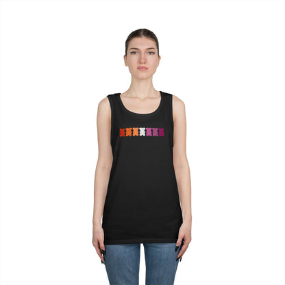 Lesbian Pride Gummy Bears Unisex Heavy Cotton Tank Top