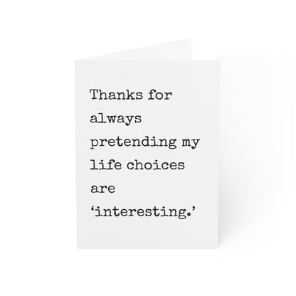 Thanks Birthday Card