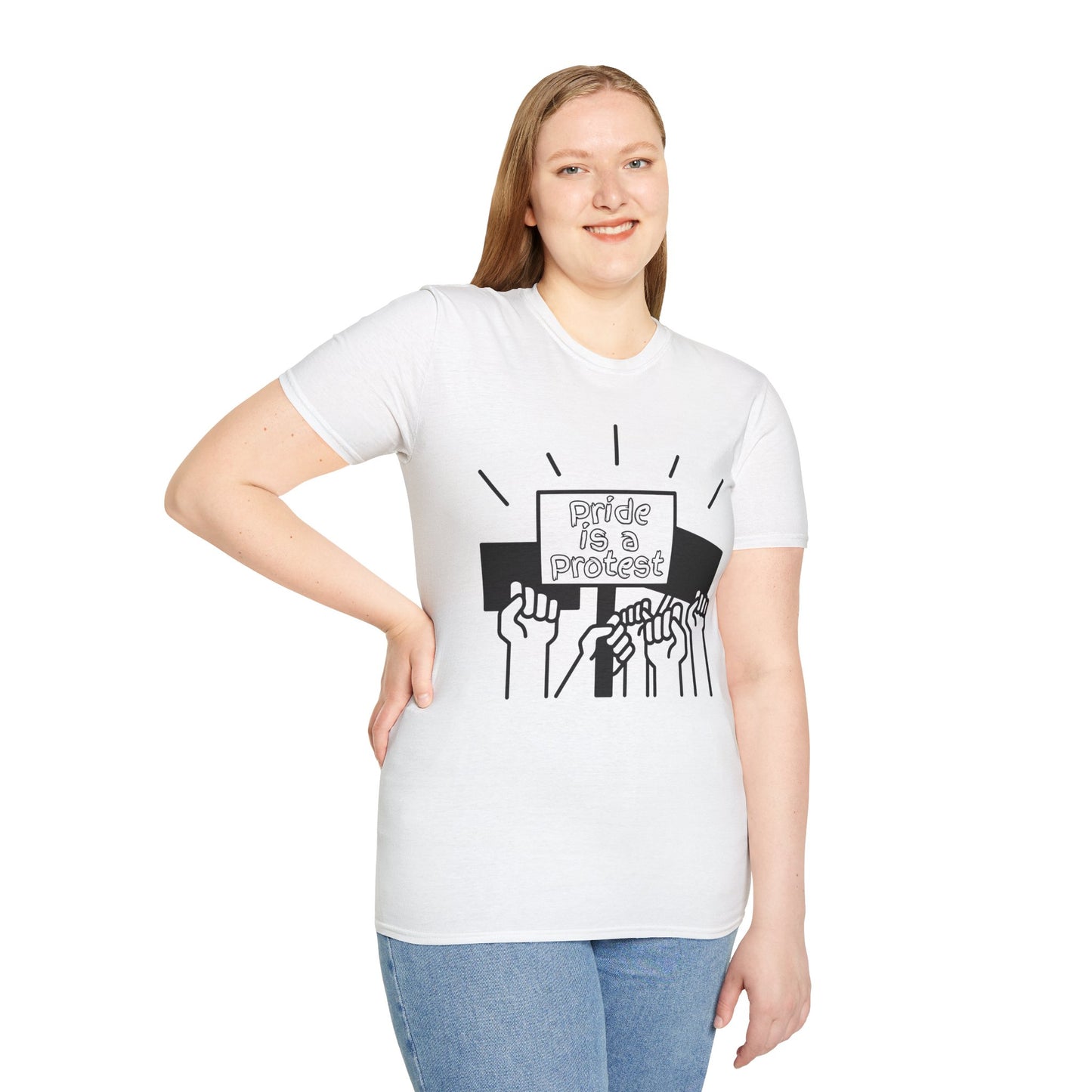 Pride Is A Protest Unisex Softstyle T-Shirt