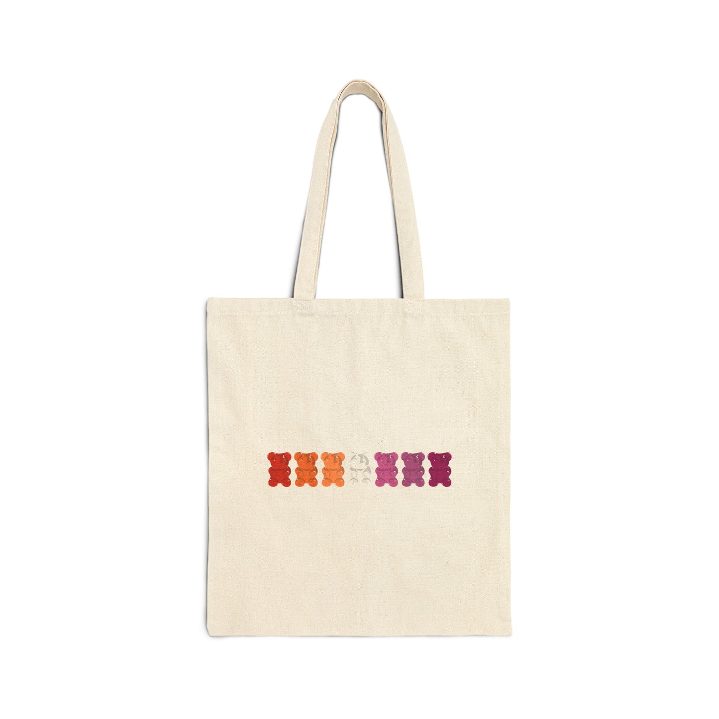 Lesbian Pride Gummy Bears Canvas Tote