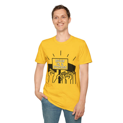Pride Is A Protest Unisex Softstyle T-Shirt