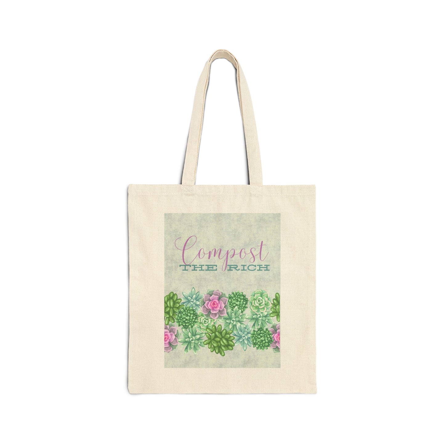 Compost the Rich Cotton Canvas Tote Bag