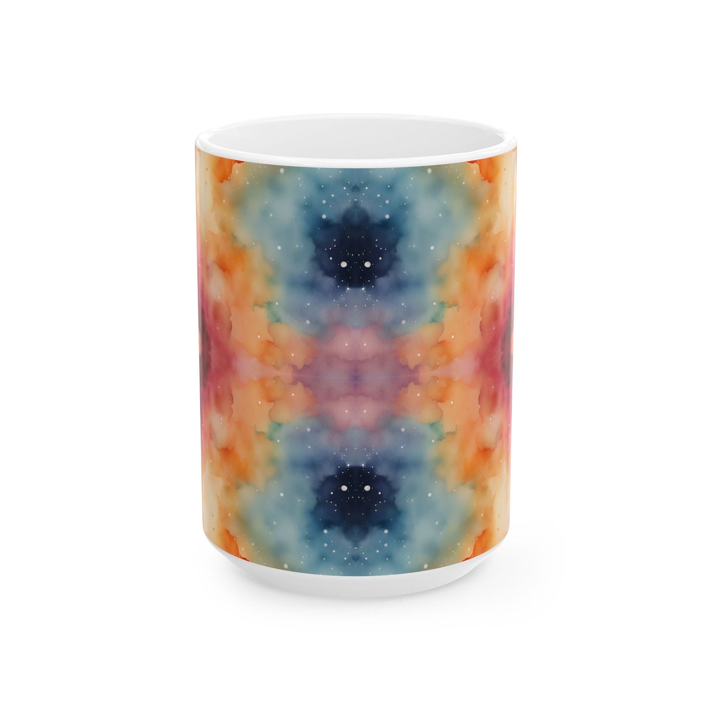 Watercolor Galaxy Ceramic Mug, (11oz, 15oz)
