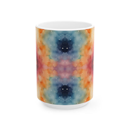Watercolor Galaxy Ceramic Mug, (11oz, 15oz)