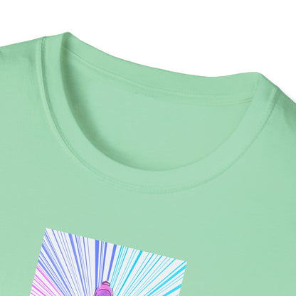 Fractal Rainbow Yoga Unisex Softstyle T-Shirt