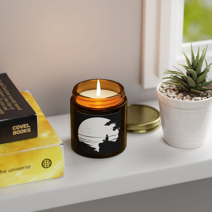 Lakeside Meditation Scented Candles, Coconut Apricot Wax (4oz, 9oz)