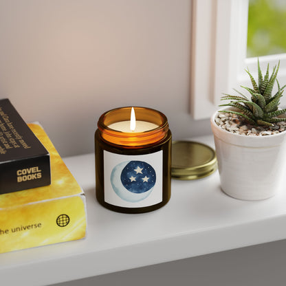 Cosmic Comforts Scented Candles, Coconut Apricot Wax (4oz, 9oz)