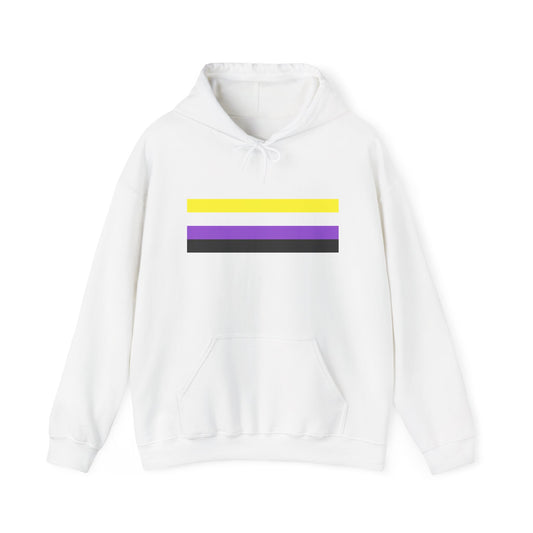 Nonbinary Pride Flag Unisex Heavy Blend™ Hooded Sweatshirt