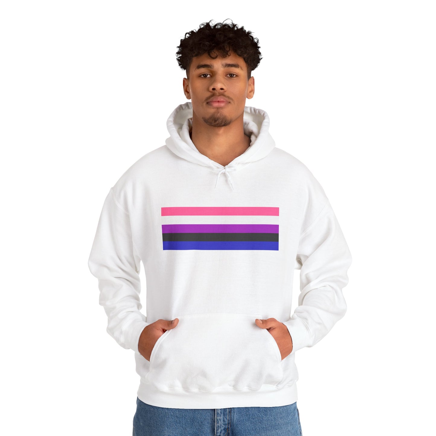Genderfluid Pride Flag Unisex Heavy Blend™ Hooded Sweatshirt