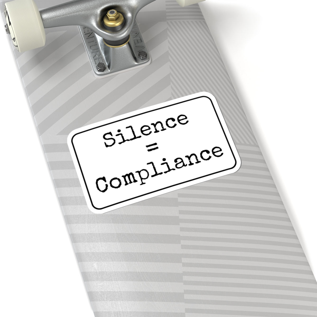 Silence + Compliance Kiss-Cut Stickers