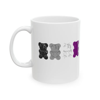 Asexual Pride Gummy Bears Coffee Mug (11oz/15oz)