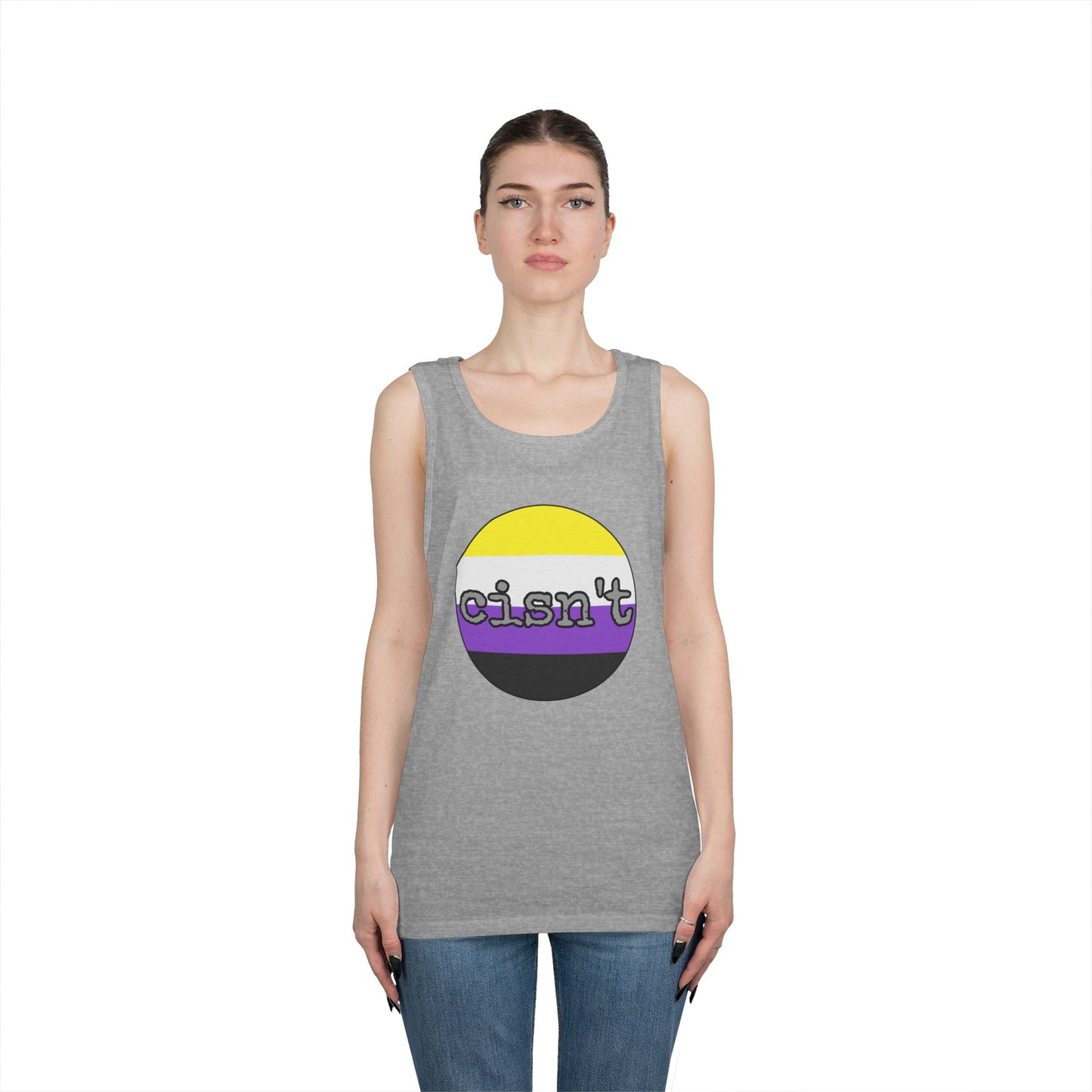 Cisn't Unisex Heavy Cotton Tank Top