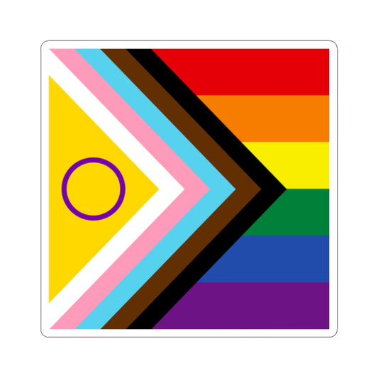 Inclusive Pride Flag Kiss-Cut Sticker