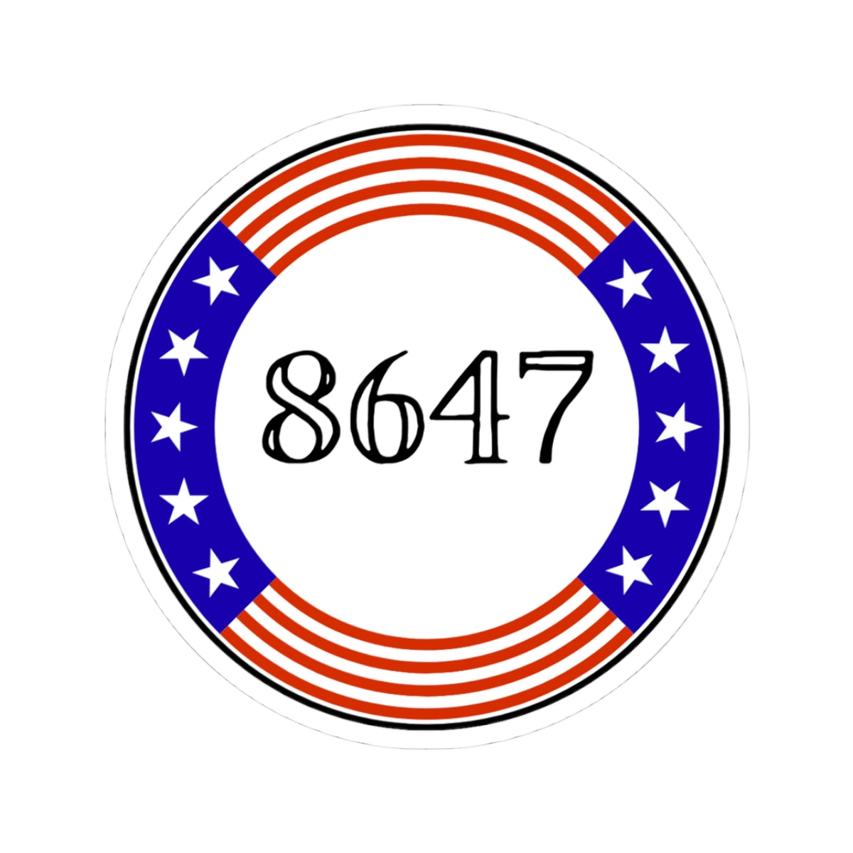 86 47 Kiss-Cut Stickers