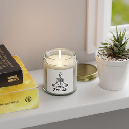 Zen AF Scented Candles, Coconut Apricot Wax (4oz, 9oz)
