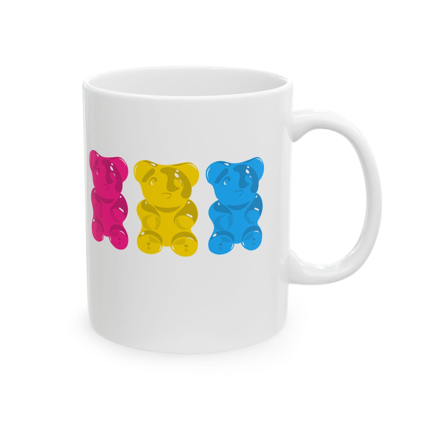 Pansexual Pride Gummy Bears Coffee Mug (11oz/15oz)