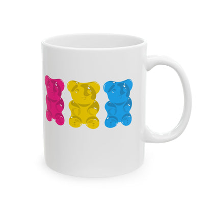 Pansexual Pride Gummy Bears Coffee Mug (11oz/15oz)