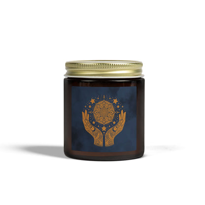 Cosmic Comforts Scented Candles, Coconut Apricot Wax (4oz, 9oz)
