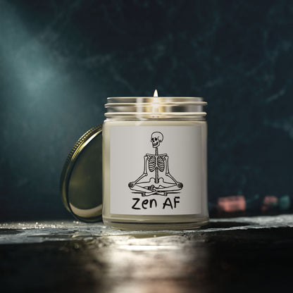 Zen AF Scented Candles, Coconut Apricot Wax (4oz, 9oz)