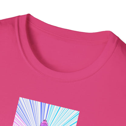 Fractal Rainbow Yoga Unisex Softstyle T-Shirt