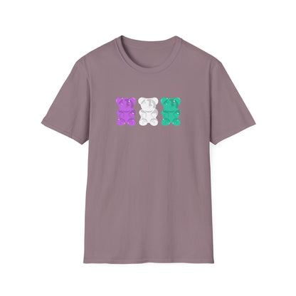 Genderqueer Pride Gummy Bears Unisex Softstyle T-Shirt