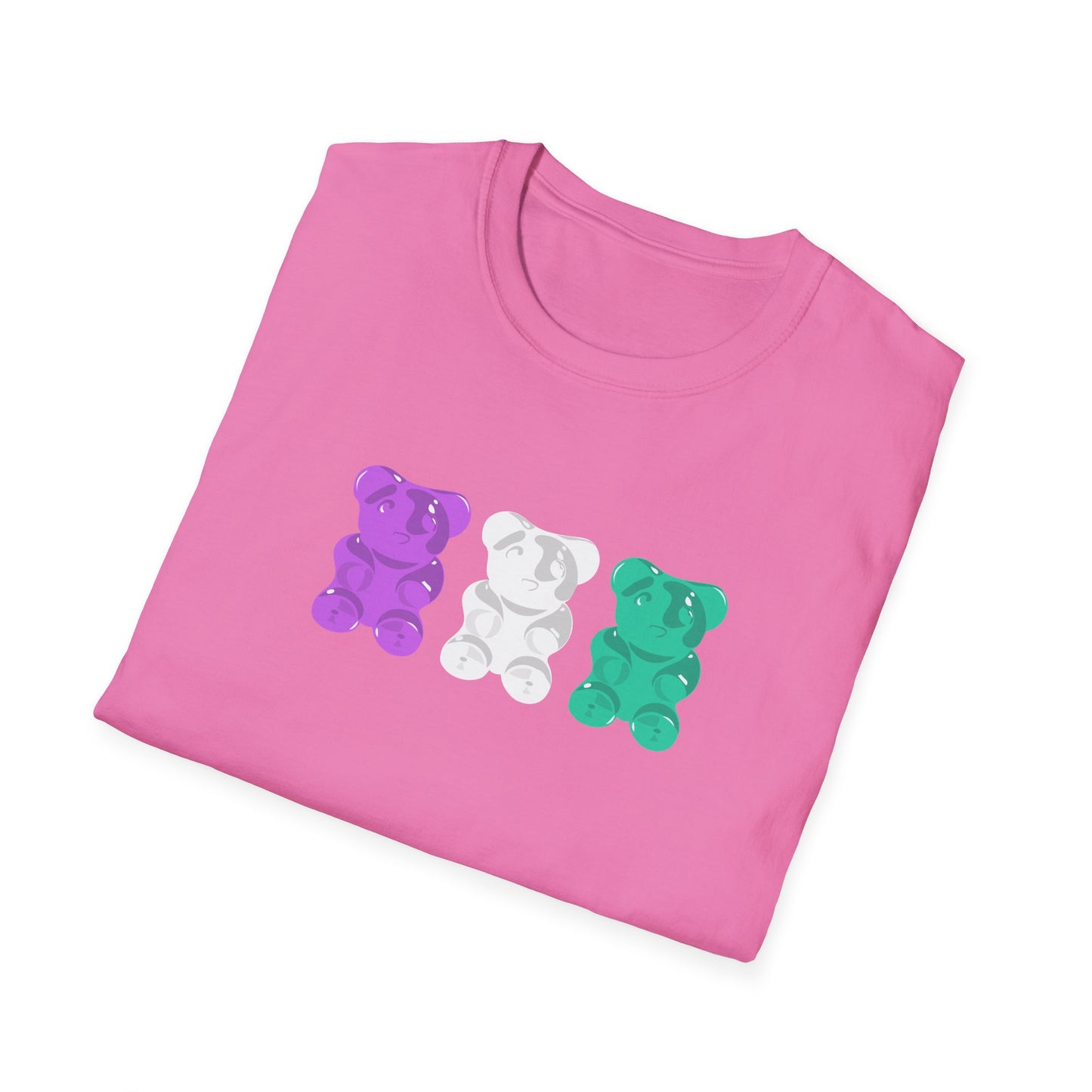Genderqueer Pride Gummy Bears Unisex Softstyle T-Shirt