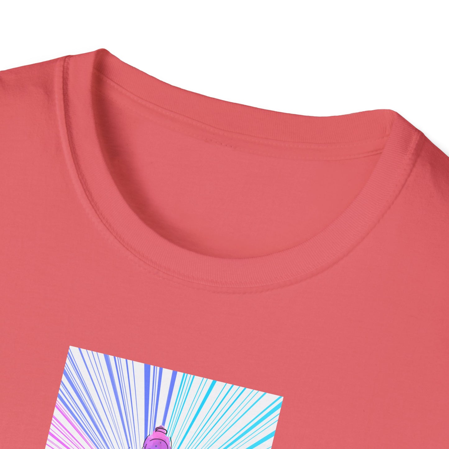 Fractal Rainbow Yoga Unisex Softstyle T-Shirt