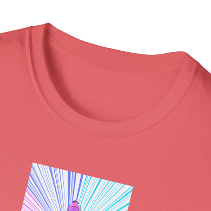 Fractal Rainbow Yoga Unisex Softstyle T-Shirt