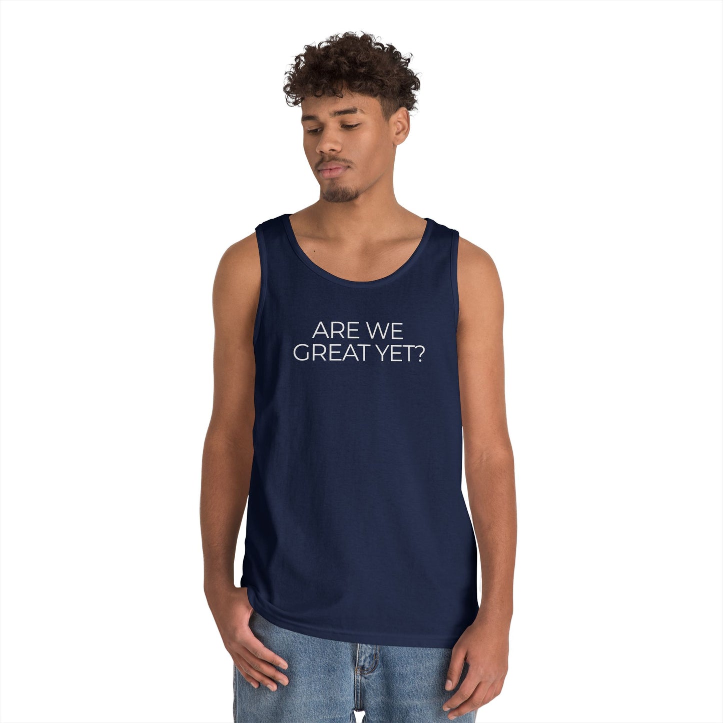 Are We Great Yet Unisex Heavy Cotton Tank Top