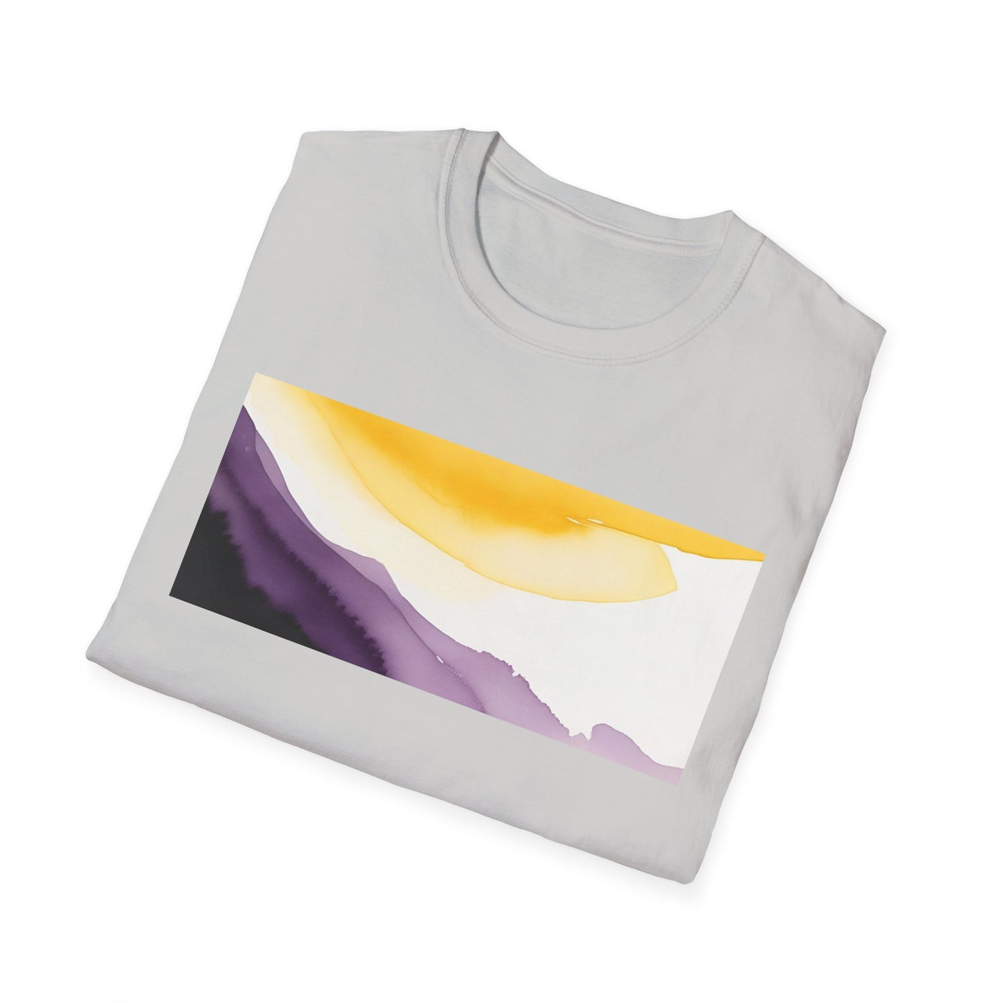 Nonbinary Pride Watercolor Unisex Softstyle T-Shirt