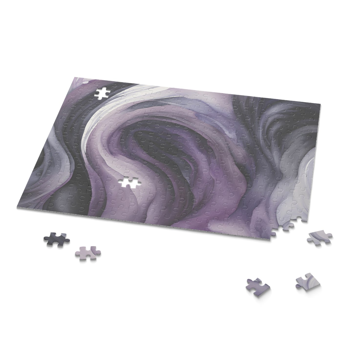 Dark Swirl Watercolor Puzzle (120, 252, 500-Piece)