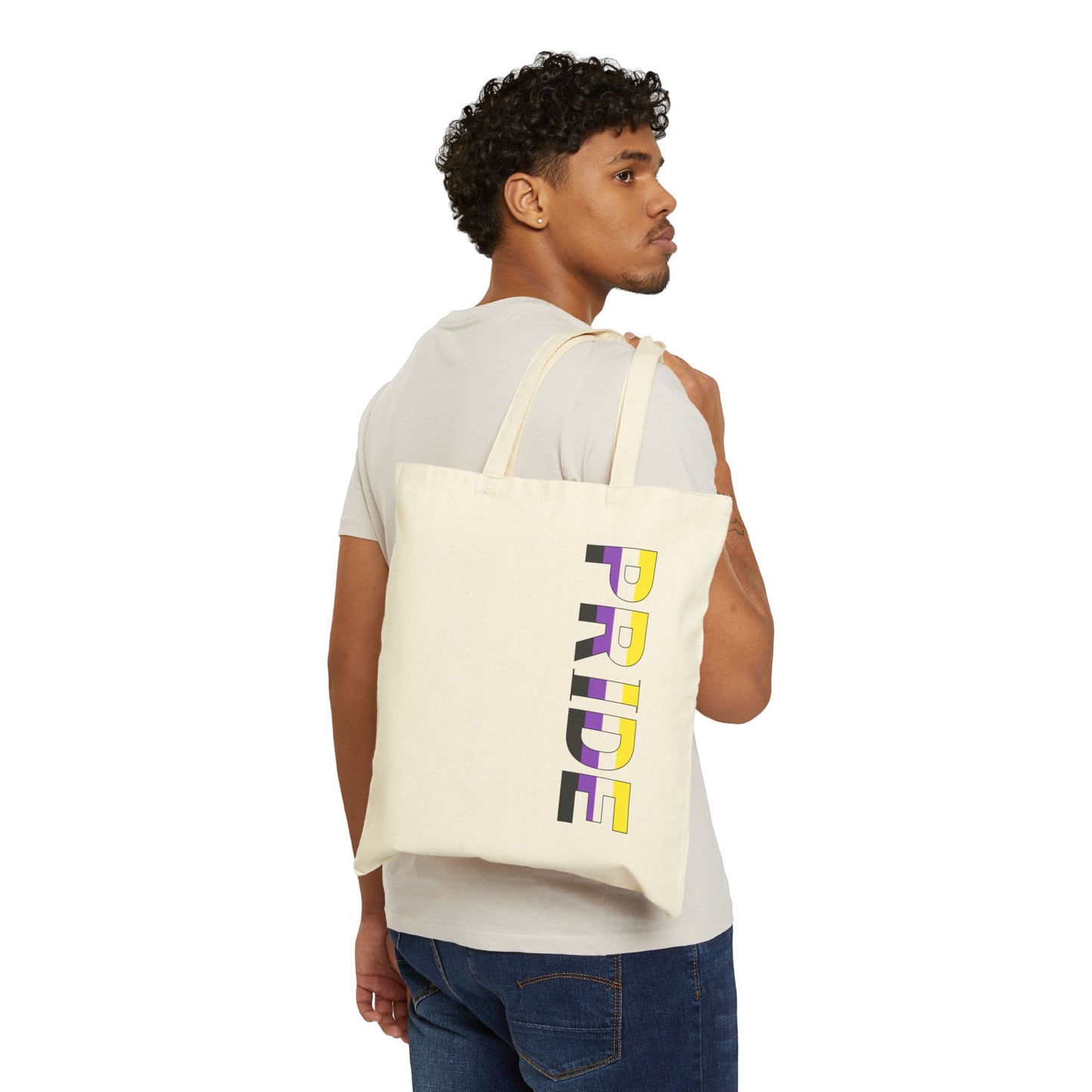 Nonbinary PRIDE Canvas Tote