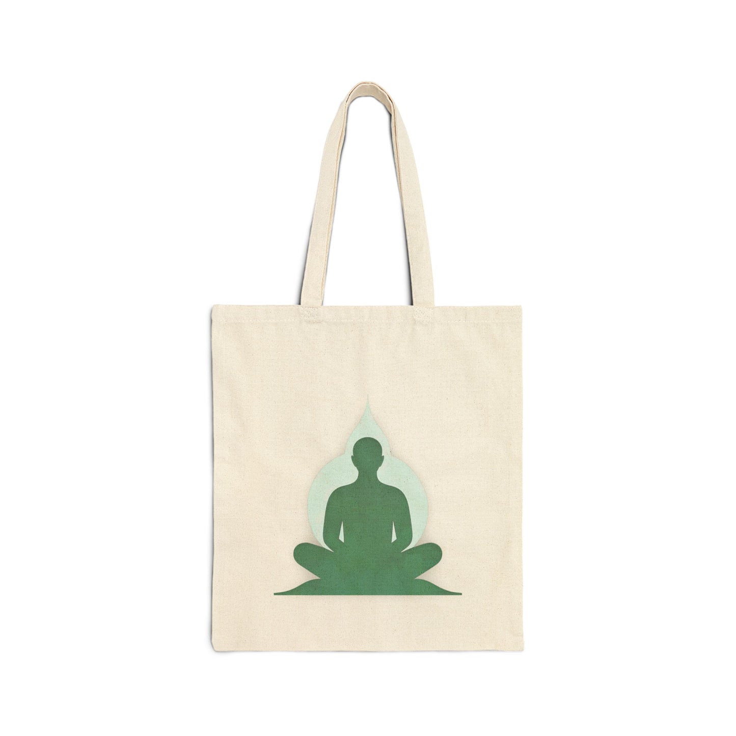 Yoga Mindful Meditation Cotton Canvas Tote Bag