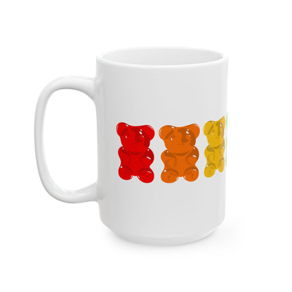 Rainbow Pride Gummy Bears Coffee Mug (11oz/15oz)