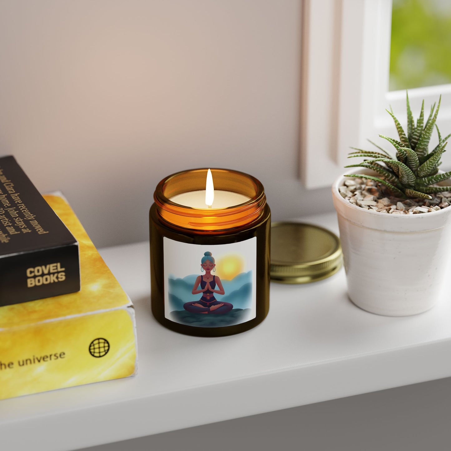 Cloud Meditation Scented Candles, Coconut Apricot Wax (4oz, 9oz)