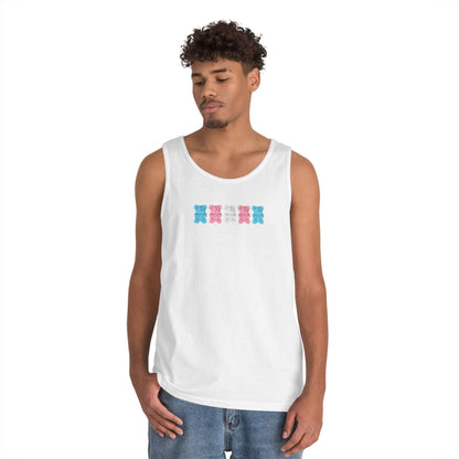 Trans Pride Gummy Bears Unisex Heavy Cotton Tank Top