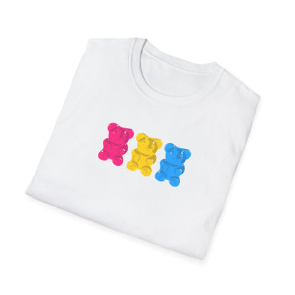 Pansexual Pride Gummy Bears Unisex Softstyle T-Shirt
