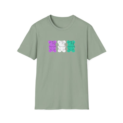 Genderqueer Pride Gummy Bears Unisex Softstyle T-Shirt