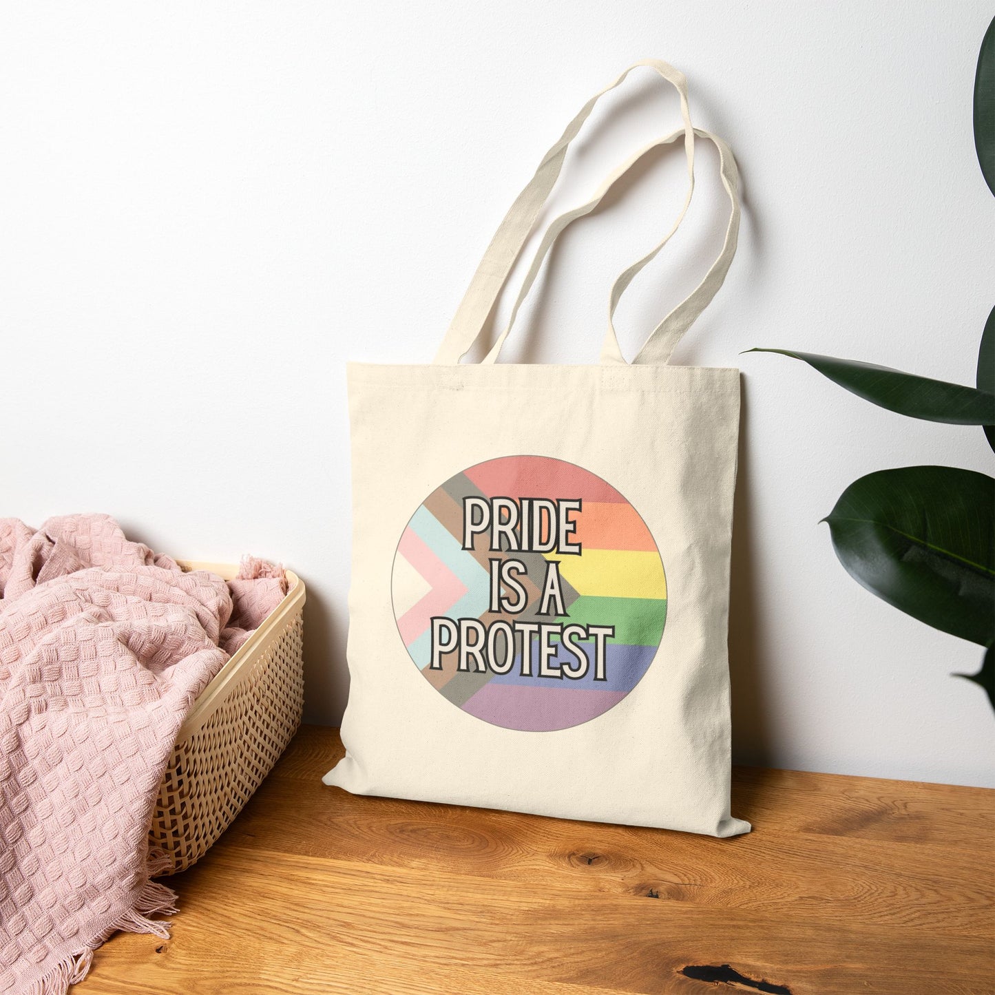 Pride Is A Protest Pride Canvas Tote
