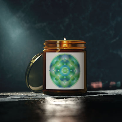 Dreamy Mandala Scented Candles, Coconut Apricot Wax (4oz, 9oz)