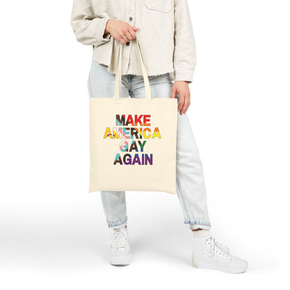 MAGA Make America Gay Again Pride Canvas Tote