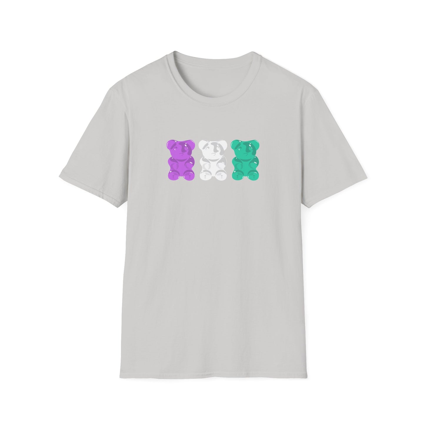 Genderqueer Pride Gummy Bears Unisex Softstyle T-Shirt