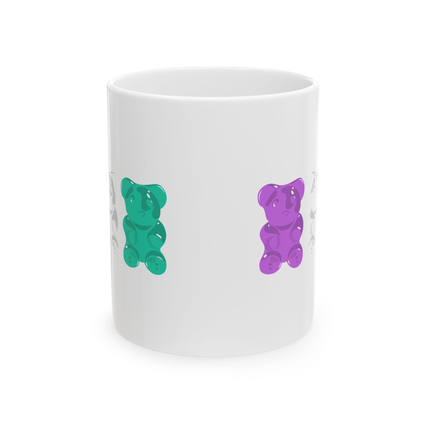 Genderqueer Pride Gummy Bears Coffee Mug (11oz/15oz)