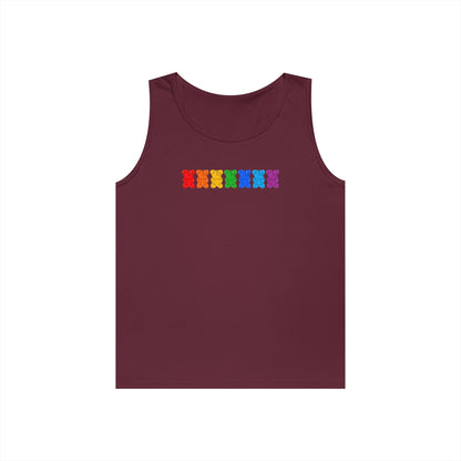 Rainbow Pride Gummy Bears Unisex Heavy Cotton Tank Top