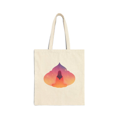 Mindful Meditation Cotton Canvas Tote Bag
