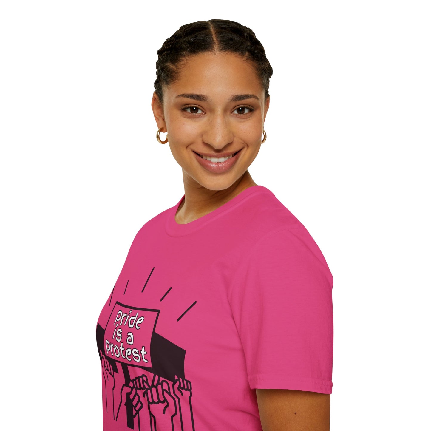 Pride Is A Protest Unisex Softstyle T-Shirt