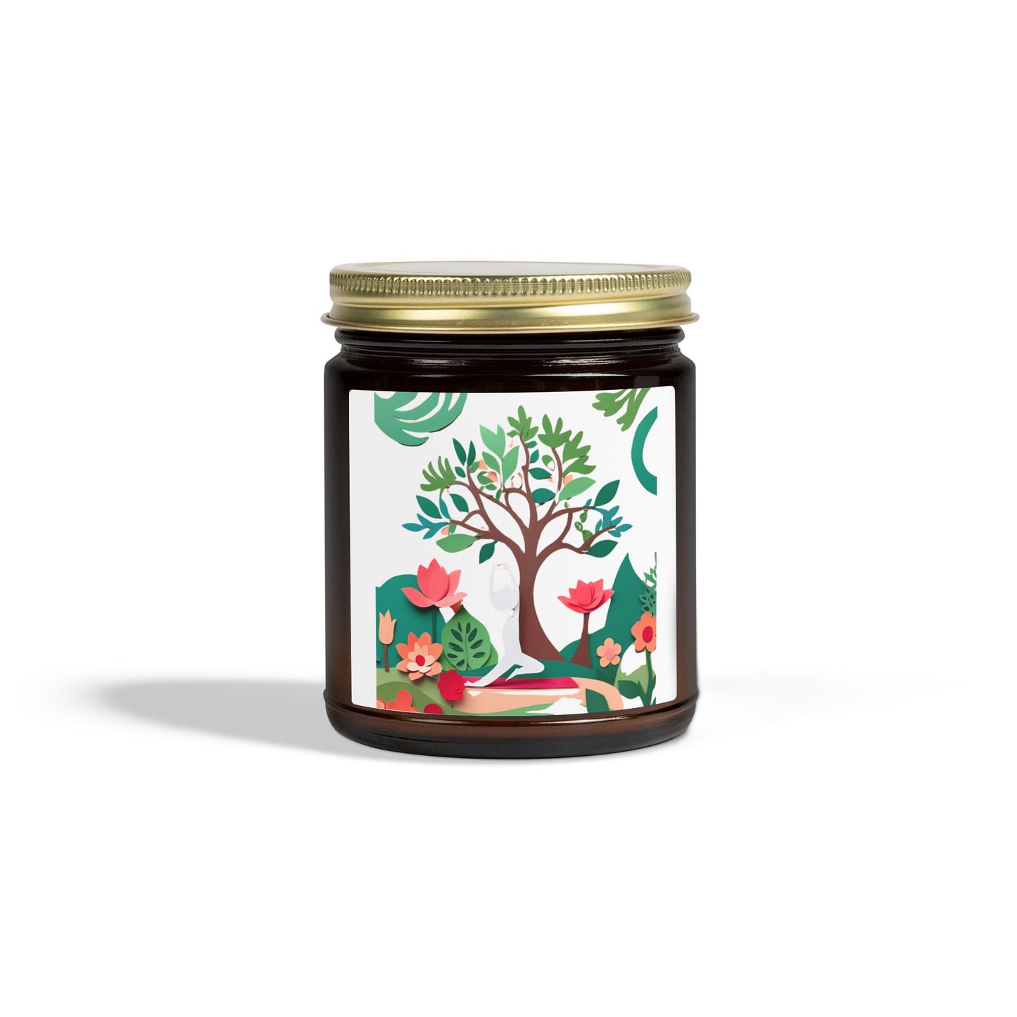 Garden of Mindfulness Scented Candles, Coconut Apricot Wax (4oz, 9oz)