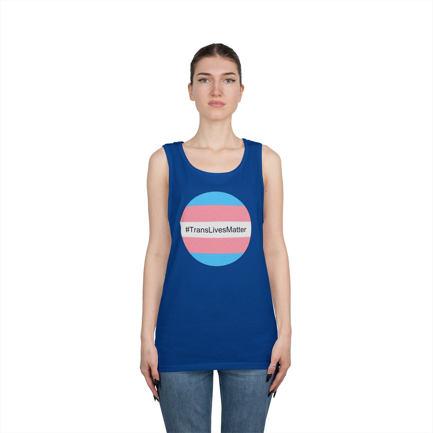 Trans Lives Matter Unisex Heavy Cotton Tank Top