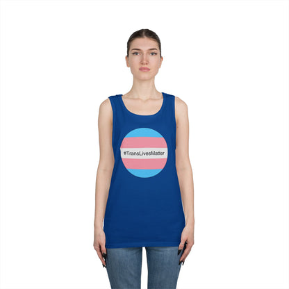 Trans Lives Matter Unisex Heavy Cotton Tank Top